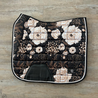 rebel equestrian floral dressage saddle pad