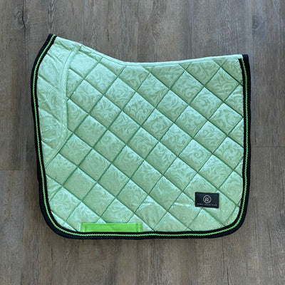 rebel equestrian lime green dressage saddle pad