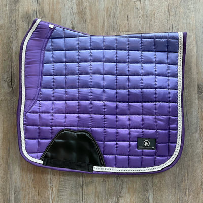 rebel equestrian purple ombre dressage saddle pad crystal trim 